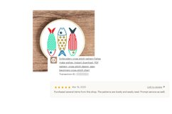 Funny fishes Cross stitch pattern Digital download Easy Sea Product Image 4