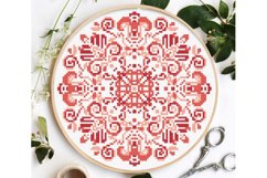 Mandala Cross stitch pattern Digital download Folk easy Product Image 1