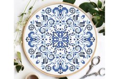 Mandala Cross stitch pattern PDF Digital download Folk easy Product Image 1