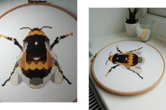 Cross stitch pattern Bumblebee Modern xstitch Insects Bee Product Image 3