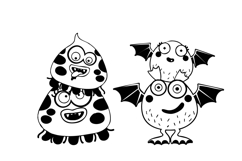 Make-a-Monster Family Dingbats Product Image 6