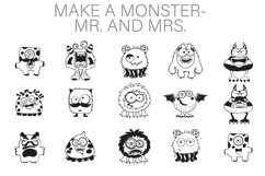 Make-a-Monster Mr. and Mrs. Dingbats Product Image 1