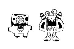 Make-a-Monster Mr. and Mrs. Dingbats Product Image 4