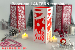 Christmas Lantern Svg| Papercut Centerpieces Lightbox Candle Product Image 2