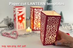 Christmas Lantern Svg| 3D Paper cut Centerpieces lightbox Product Image 2