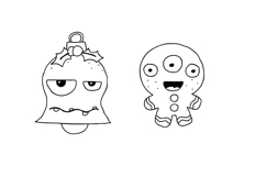 Merry Monsters Dingbats Product Image 5