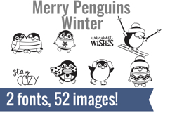Merry Penguins Dingbats Product Image 2