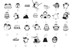Merry Penguins Dingbats Product Image 3