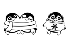 Merry Penguins Dingbats Product Image 5