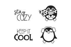 Merry Penguins Dingbats Product Image 9