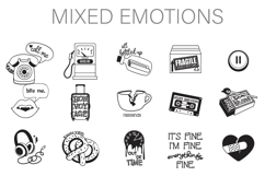 Mixed Emotions Dingbats Product Image 1