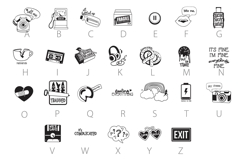 Mixed Emotions Dingbats Product Image 3