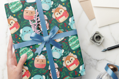 Watercolor Squishmallows Seamless Pattern Product Image 2