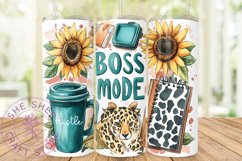 Boss Mode Tumbler Wrap, Woman Business Owner 20 oz Skinny Product Image 1