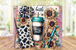 Boss Mode Tumbler Wrap, Woman Business Owner 20 oz Skinny Product Image 1
