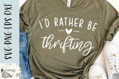 I&#039;d rather be thrifting SVG design - Funny SVG file Product Image 1
