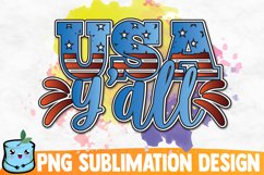 USA Y'all Sublimation Design Product Image 1