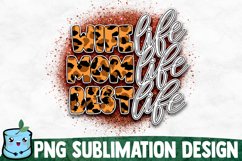 Wife Mom Best Life - Mom Sublimation Design Product Image 1