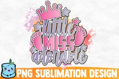 Little Miss Adorable Sublimation Design Product Image 1