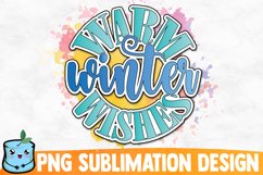 Warm Winter Wishes Sublimation Design Product Image 1