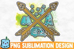 Camping Arrows Sublimation Design Product Image 1