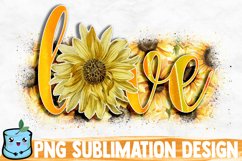 Sunflower Love Sublimation Design Product Image 1