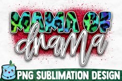 Mama Of Drama - Mom Sublimation Design Product Image 1