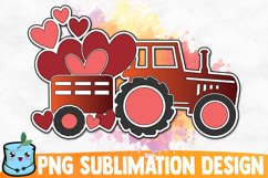 Valentines Truck Sublimation Design Product Image 1