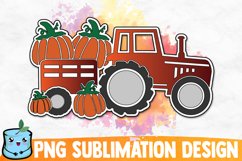 Fall Truck Sublimation Design Product Image 1