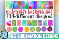 Watercolor Backgrounds Sublimation Bundle Product Image 1