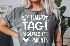 Funny Back to School Svg, First Day of School, Hey Teachers Product Image 1