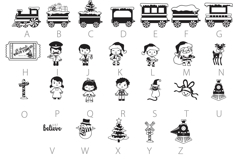 North Pole Express Dingbats Product Image 4