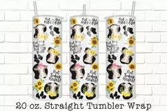 Heifer Tumbler Wrap, 20 oz Skinny Straight Tumbler Wrap Product Image 1
