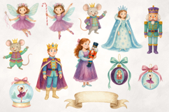 Watercolour Nutcracker Clipart Sugar Plam Fairy Ballet PNGs Product Image 3