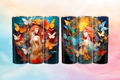 3D Fairy and Butterfly Tumbler Wraps | 20 oz Skinny Tumbler Product Image 3