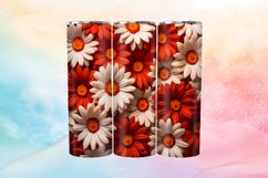 3D Flower Straight Tumbler Wraps | 20 oz Skinny Tumbler Product Image 6