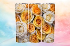 3D Flower Straight Tumbler Wraps | 20 oz Skinny Tumbler Product Image 7