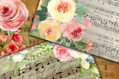Floral Music Digital Papers Product Image 2
