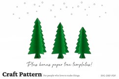 3D Paper Cottage Lantern SVG, Christmas SVG, Putz House SVG Product Image 4