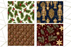 Heritage Christmas Digital Paper Vintage Tartan Patterns Product Image 3