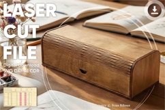 Pen Case - laser cut file, Pencil holder SVG DXF files Product Image 1