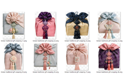 Korean traditional gift wrapping | bojagi silk fabric knot Product Image 4