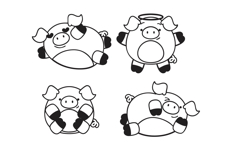 Piggy Polies Dingbats Product Image 7
