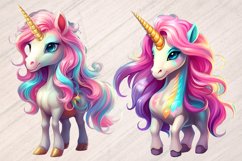 Dreamy Unicorn Sublimation Clipart - Graphics 26 Product Image 2