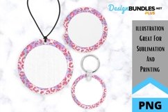 Sublimation Multicolor Leopard - Car Coaster- Car Charm Product Image 2