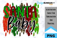 Santa Baby Sublimation - Christmas Sublimation PNG Product Image 1