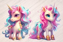 Dreamy Unicorn Sublimation Clipart - Graphics 26 Product Image 3