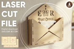 Post Boxes - laser cut file, SVG DXF plan Product Image 1