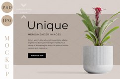 Interior Header Hero Mockup Bonus Card, PSD Product Image 1