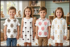 Cute Farm Animals Seamless Pattern Bundle for Nursery Product Image 3